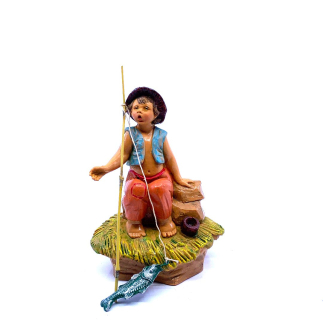 Young Fisherman Shepherd - 179 - Fontanini Statue 12 cm