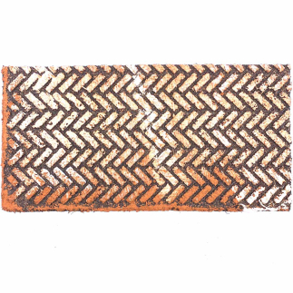 Colored herringbone cork wall panel 25 x 12.5 x 1 cm