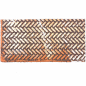 Colored herringbone cork wall panel 25 x 12.5 x 1 cm