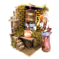 Moving grape press for 10-13 cm figurines