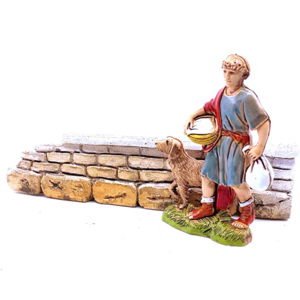 Brick wall for nativity scene