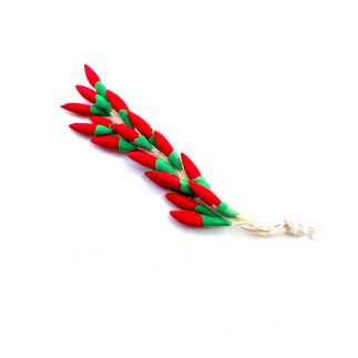 Chili pepper braid for a nativity scene