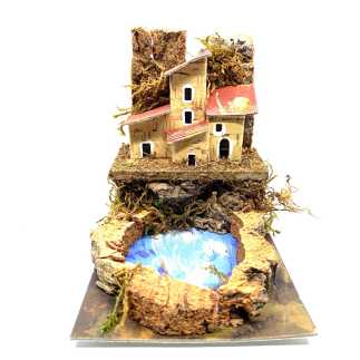 Landscape with small pond 10x15x11 cm