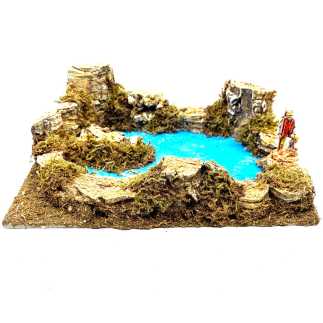Laghetto presepe 20x14x7 cm