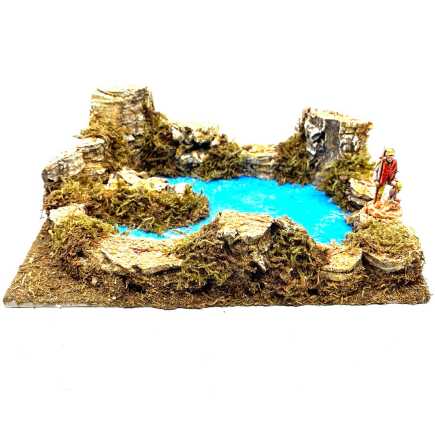 Laghetto presepe 20x14x7 cm