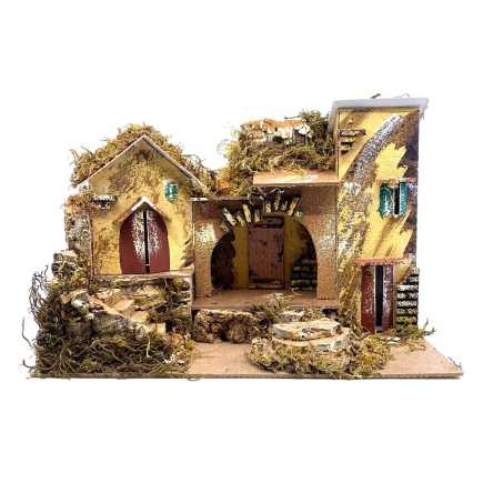 Mini Nativity Scene - Farmhouse 33 x 18 x 23 cm