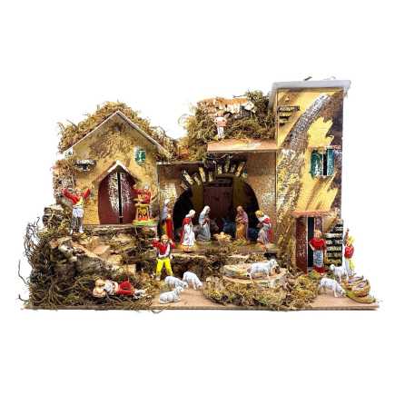 Mini Nativity Scene - Farmhouse 33 x 18 x 23 cm