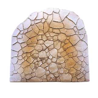 Paved square 24.5 x 23.5 cm