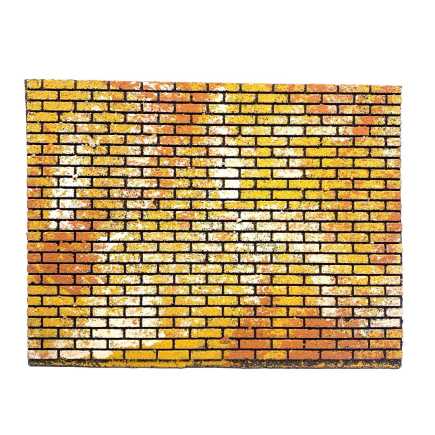 Colored brick wall cork panel, 33 x 25 x 1 cm
