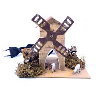 Mulino a vento in movimento 15 x 10 x 12 cm