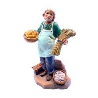Vegetable Seller Shepherd - 233 - Fontanini Statue 12 cm