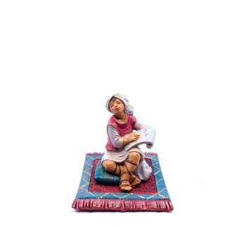 Scribe shepherd / student with carpet - 240 - Fontanini Statues 12 cm