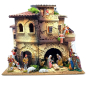 Nativity scene with lights 40x30x38 cm Nativity scene with lights 40x30x38 cm