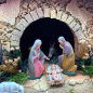 Nativity scene with lights 40x30x38 cm Nativity scene with lights 40x30x38 cm