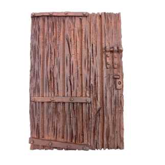 Resin door, 6 x 9 cm, for nativity scene