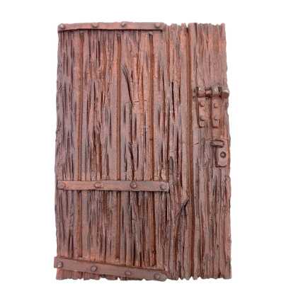 Resin door, 6 x 9 cm, for nativity scene