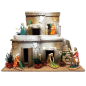 Ingresso a Gerusalemme - Set 5 statue - Pasqua - Serie 9-10 cm