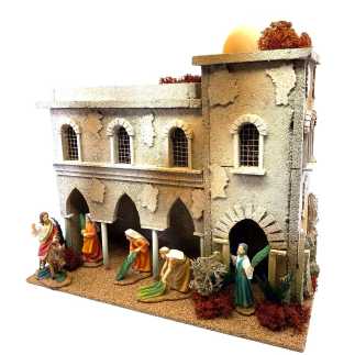 Ingresso a Gerusalemme - Set 5 statue - Pasqua - Serie 9-10 cm