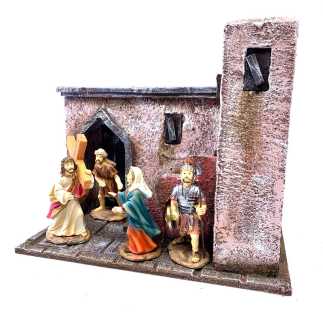 Easter scene The Denial of Peter 25x15x20 cm