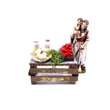 Banco con salumi e formaggi 9 x 5 x h 4,5