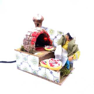 10 cm moving pizza maker with flame effect