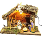 Capanna per presepe per statuine cm. 10 o 12.