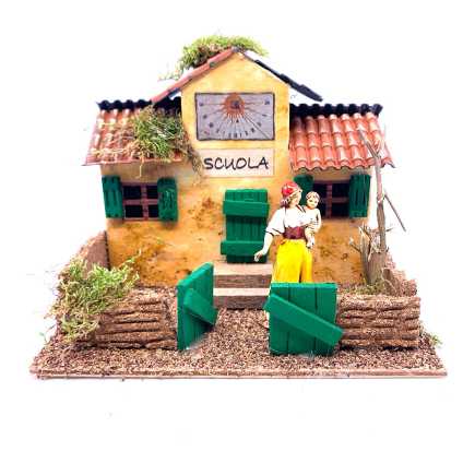 School 19.5 x 15.5 x H 15 cm