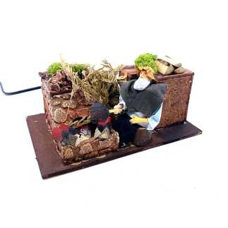 Moving man on fire 12 cm