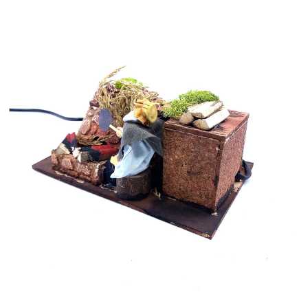 Moving man on fire 12 cm
