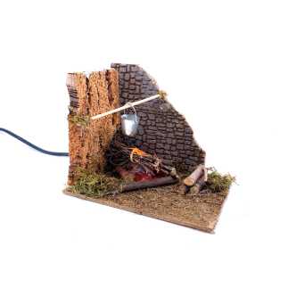 Fireplace corner 15 x 10 x 15 cm