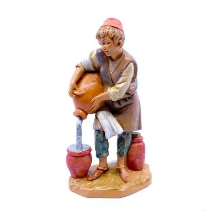 Shepherd Boy Pouring - 284 - Fontanini Statue 12 cm