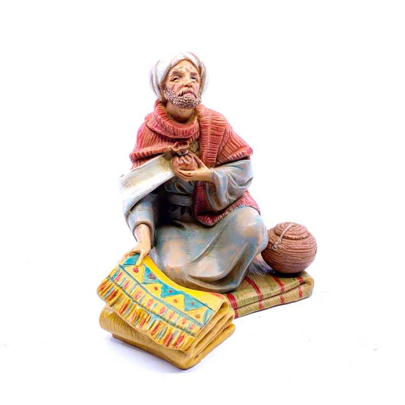 Pastorello venditore di tappeti - 283 - Statue Fontanini cm 12