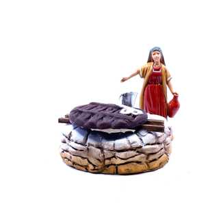 Pozzo basso per presepe 9.5x8.5x5.5 cm