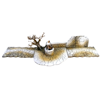 Paved road section 15 x 24 cm - straight element