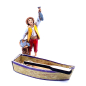 Barca in miniatura 9 x 3 x 1.8 cm