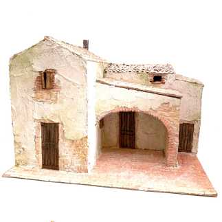 Presepe in borgo 40 x 30 x 29 cm
