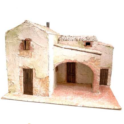 Presepe in borgo 40 x 30 x 29 cm