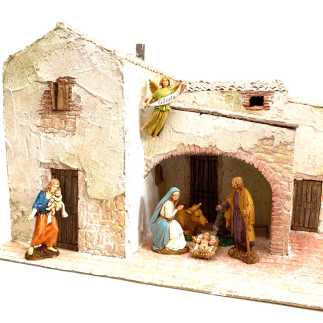 Presepe in borgo 40 x 30 x 29 cm
