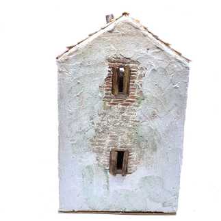 Casa con bottega in borgo 24 x 16 x 28 cm