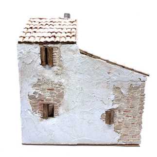 Casa con bottega in borgo 24 x 16 x 28 cm