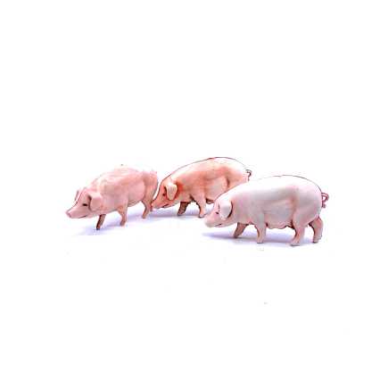 3 piglets, 10 cm - Landi Moranduzzo figurines