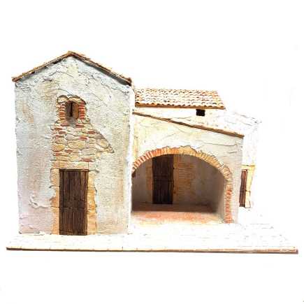 Presepe in borgo 40 x 30 x 29 cm