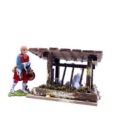 Ricovero per pecore 10x6x7 cm