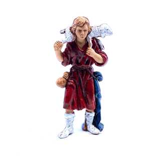 Shepherd with lamb Landi 8 cm - Landi Moranduzzo figurines