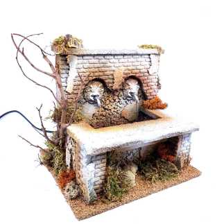 Double fountain 27.5 x 22 x H 26 cm
