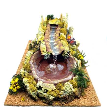 Fiume con fuoco da bivacco