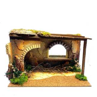 Capanna con effetto pioggia - 40x30x25 cm