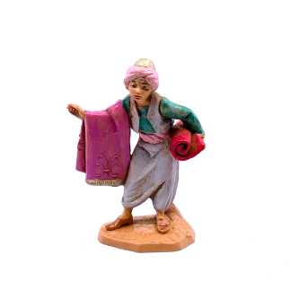 Pastore arabo con tappeti - 40 - Statue Fontanini cm 6.5