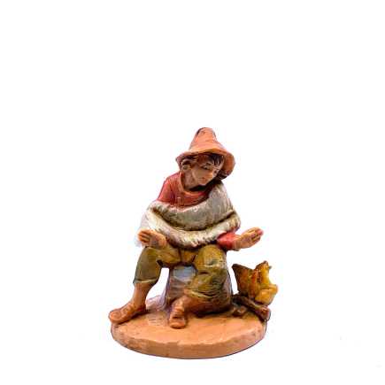 Pastore pescivendolo/pescatore - 42 - Statue Fontanini cm 6.5