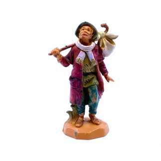 Pastore viandante con fagotto - 20 - Statue Fontanini cm 6.5